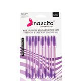 Nascita 10'lu Mor Kaş ve Maskara Fırçası Seti