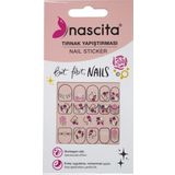 Nascita 37 Işıltılı Renkli Gül Desenli Tırnak Stickerı