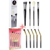 nascita 4 Lü En Sevilenler Makyaj Fırça Seti NASBRUSHSET54 + Ombre Serisi 5 Lı Kaş Fırça Seti NASBRUSHSET24