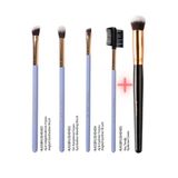 nascita 4' Lü Göz Ve Kaş Makyajı Fırça Seti NASBRUSHSET92R + Oval Yapılı Kapatıcı Fırçası NASBRUSH 136