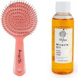 Nascita Pembe Pro Üç Boyutlu Oval Saç Fırçası 02 + Nemlendirici Yüz, Vücut ve Saç Bakım Yağı 100 ml