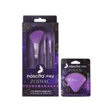 nascita Pro Zodiac (Özel Seri) 3lü Makyaj Fırça Seti + Zodiac Rubycell Makyaj Pufu