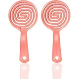 Nascita Professional Üç Boyutlu Oval Saç Fırçası Pembe x 2