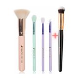 nascita Temel Makyaj Fırça Seti NASBRUSHSET 77 + Nascita Oval Yapılı Kapatıcı Fırçası NASBRUSH 136
