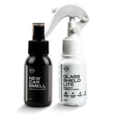 Nasiol Glasshield Lite + New Car Smell-Avantajlı Set-Araba Bakım Seti-Araç Camları Nano Yağmur Kaydırıcı ve Oto Parfümü 2li Paket, Araba Camları için Seramik Kaplama, Oto Kokusu