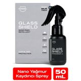 Nasiol Glasshield Nano Yağmur Kaydırıcı Cam Yüzey Seramik Kaplama Spreyi 2 Yıl Dayanım 50 ML Su İtici