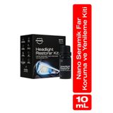 Nasiol Headlight Restorer Nano Seramik Far Yenileme ve Koruma Kiti-3 Yıl DAYANIM-10ML-FAR Temizleme