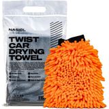 Nasiol-SET 22-Mikrofiber Araç Kurulama Havlusu 60x90cm ve Peluş Araç Yıkama Eldiveni Seti