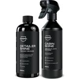 Nasiol-SET 29-Cabinshine Trim ve Plastik Yenileyici ve Detailershine Lastik Parlatıcı Seti
