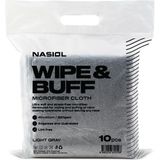 Nasiol Wipe&Buff Mikrofiber Seramik Kaplama Detailing Bezi 10'lu-A.Gri-Temizlik Bezi-35x40cm-320gsm