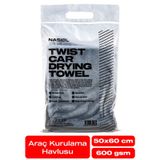 Nasiol Yüksek Su Emici Özellikli Mikrofiber Araç Kurulama Havlusu Çiziksiz Temizlik 50 x 60 CM 600 Gsm