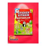 Nasip Kırtasiye Sticker Etkinlik Kitabım Hayvanlar Temalı Eğitici Etkinlik Kitabı 60 Çıkartmalı Okul Öncesi Etkinlik