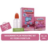 Nasorinse Plus Pediatric Burun Yıkama Kiti ve Yedek Poşetleri 25 + 50 Adet