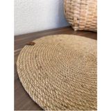 Naspar 1 Adet 32 cm Hasır Jüt Ip Supla / Amerikan Servis - Gri - 32 x 32 cm