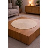 Naspar Açık Vizon Çok Amaçlı Masa Örtüsü / Salon Sepha Masa Örtüsü / Mutfak Örtüsü (50 Cm)