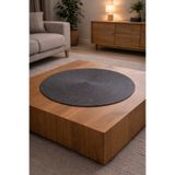 Naspar Antrasit Gri Çok Amaçlı Sehpa, Masa Örtüsü | Modern, Boho, Salon, Mutfak Örtüsü | (50 Cm)