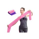 NASYA Pembe pilates bandı jimnastik pilates lastiği 120x15 cm egzersiz aerobik bant 1 adet Pembe 120 x 15