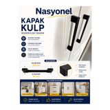 nasyonel Plastik Kulp Köprü Siyah 96mm & 128mm Çift Ölçü Kulp Dolap Kulp Çekmece Kulp vida dahildir.