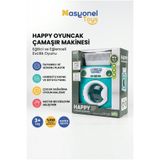 NASYONEL TOYS Happy Oyuncak Çamaşır Makinesi Seti Çocuklar İçin Eğitici Evcilik Oyunu