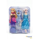 NASYONEL TOYS Karlar Ülkesi Elsa Anna Olaf Karakter Oyuncak Bebek Seti - Çocuklar İçin Eğlenceli Oyun Arkadaşları