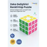 NASYONEL TOYS Zeka Geliştirici Renkli Küp Puzzle Eğitici Oyuncak Beyin Jimnastiği İçin İdeal