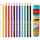 Nataraj 12 Renk Kuru Boya Kalemtraş Hediyeli 12 Parça Renkli Boya Kalem Seti 8901324007923
