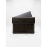 Natay Leather %100 Hakiki Deri Unısex El Dikimi MacBook Air 13.3 Inç Kılıf Çantası (32X25 Cm) - 32 x 25 cm - Acı Kahve