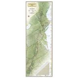 National Geographic Appalachian Trail Wall Map in gift box (18 x 48 in) (National Geographic Reference Map)