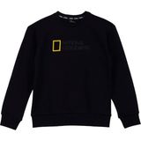 National Geographic Siyah Erkek Çocuk Relaxed Sweatshirt N6WB-SWT4810 - 11 - 12 Yaş