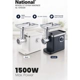 National NL-G1500R 1500W Et Kıyma Makinesi - 3 In 1 Rende Özellikli