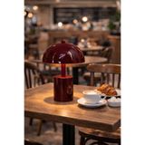Natiorj Orbit Bordo Model Pilli Masa Lambası Cafe Salon Yatak Odası Abajur
