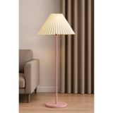 Natiorj Umbrella Straight Pembe Tek Ayaklı Dekoratif Salon Yatak Odası Proje Lambader