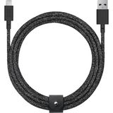 Native Union Belt Serisi Usb-A To Lightning Şarj Kablosu 3m Siyah