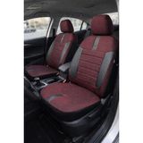 Nato Concept Mitsubishi L-200 Pickup 2000 Aracınıza Uyum Sağlayan Tam Takım Oto Koltuk Kılıfı - Riva Serisi - Bordo