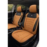 Nato Concept Seat Ibiza Hatchback 2011 Aracınıza Uyum Sağlayan Tam Takım Oto Koltuk Kılıfı - Tesla Taba