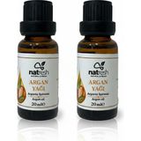 Natresh Argan Yağı 20 ml x 2 Adet – Saf Argania Spinosa Yağı – Saç ve Cilt Bakımı - 40 ml