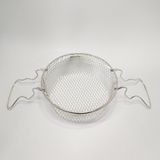 Natsan Çift Saplı Kızartma Teli Metal Cips Sepeti 20 cm Kolay Temizlik ve Kullanım