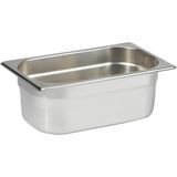 Natsan Paslanmaz Çelik Gastronom Küvet AISI 304 Dayanıklı Tasarım 26,5 x 16,2 x 10 cm