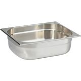 Natsan Paslanmaz Çelik Gastronom Küvet Gn 1/2-100 Modeli 32,5 x 26,5 x 10 cm Endüstriyel Mutfak Gereci