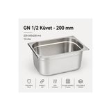 Natsan Paslanmaz Çelik Gastronom/gastronorm Küvet Gn 1/2-200 (32,5 X 26,5 X 20 CM)