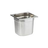 Natsan Paslanmaz Çelik Gastronom/gastronorm Küvet Gn 1/6-150 (17,6 X 16,2 X 15 CM)