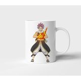 Natsu Dragneel Fairy Tail Anime Tasarım Kupa - Hediyelik Kupa - Baskılı Kupa - 001 - Beyaz - 300 ml