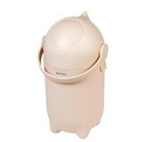 Nattou Dropy bebek bezi kovası, kokusuz, tek elle kolay açılır, 49,5 x 28 cm, polipropilen/ABS, bej