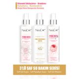 NatuCare 3'lü Saf Su Serisi (Saf Gül Mayası - Saf Papatya Suyu - Saf Gül Suyu)
