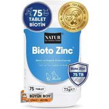 Natur Bioto Zinc 75 Tablet (Tüy Dökülmesi, Kepek ve Matlık Giderici Ekonomik Deri Vitamini)