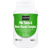 Natur Milk Thistle Beta Glucan Complex Kedi Köpek Vitamini 90 Tablet