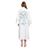 Natur Sırtı Pul Nakışlı Uzun Kimono 27383