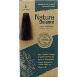 Natura Balance 5 Açık Kahve Organik Krem Saç Boyası 60 ml Canlı Renkler İçin Amonyaksız