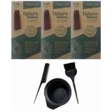 Natura Balance 6.66 Vişne Kızılı 3 Adet Saç Boyası + Saç Boyama Seti