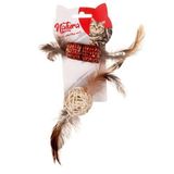 Natura Diş Kaşıma Tüylü Bambu Top Kedi Oyuncağı